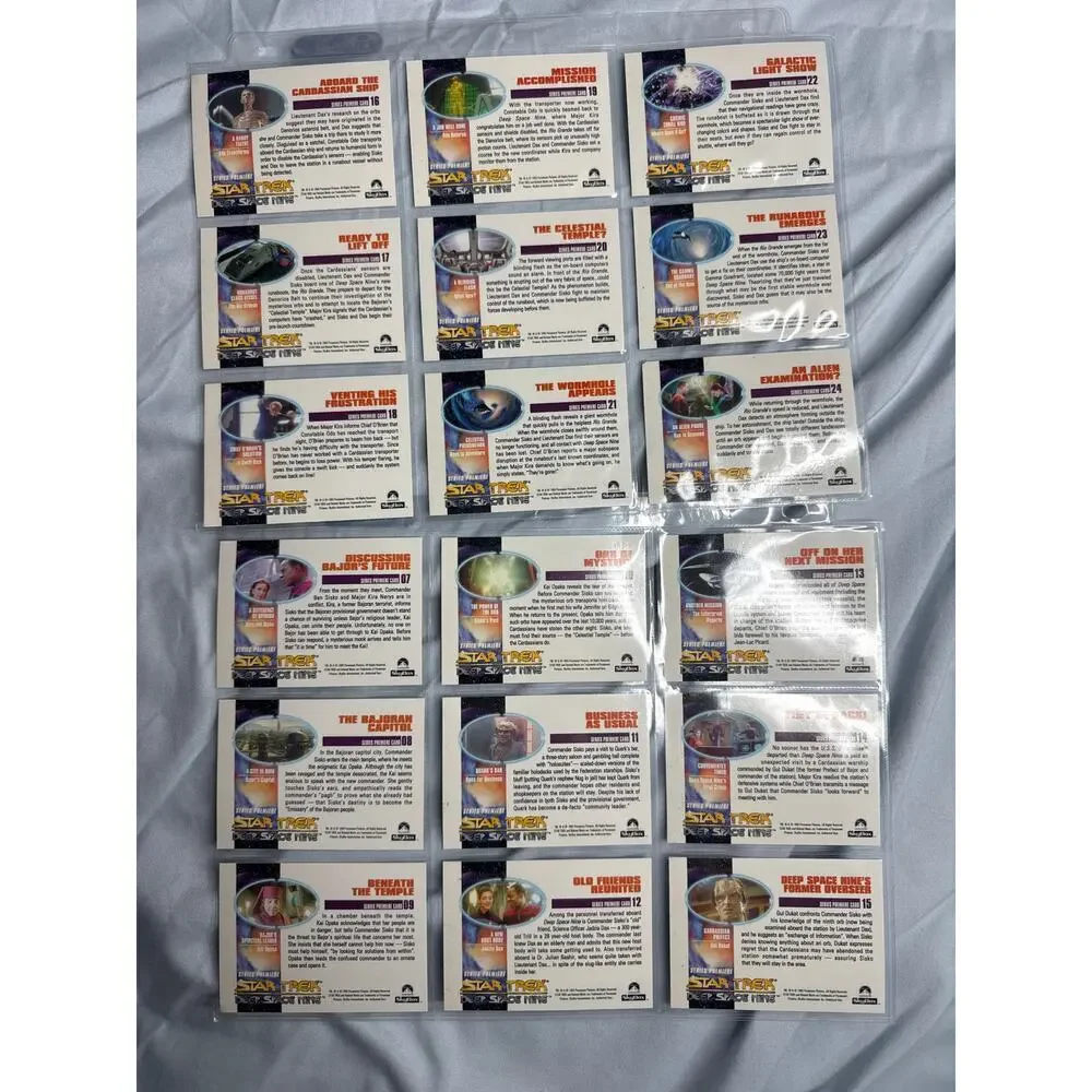 Star-trek cards lot of  18